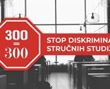 Studentska inicijativa 300je300 poziva na podršku