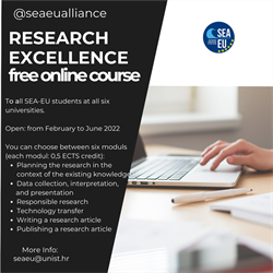 Besplatni online tečaj RESEARCH EXCELLENCE