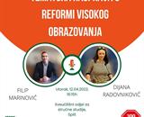 Reforma visokog obrazovanja – poziv na tematsku raspravu