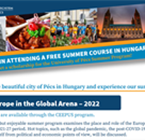 Summer School “Europe in the Global Arena - 2022”