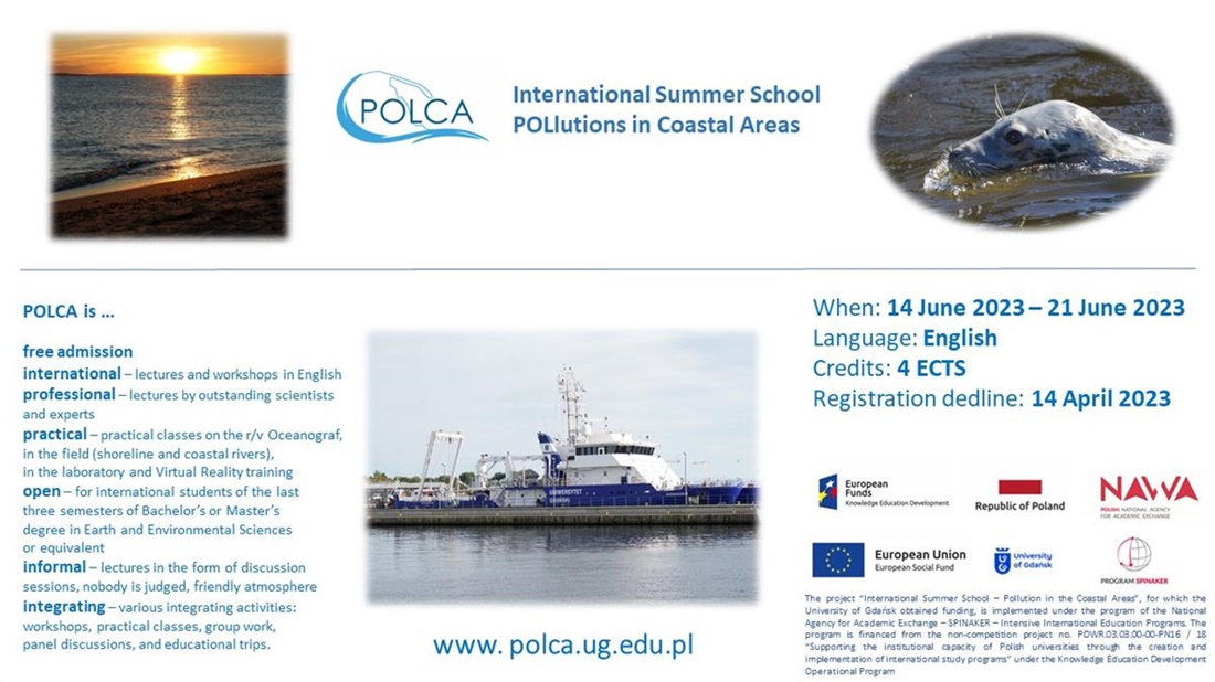 Invitation to the Summer School 2023 in Hel Marine Station (Poland)