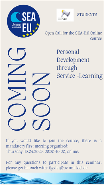 Poziv studentima za sudjelovanje u online kolegiju "Personal Development through Service Learning”