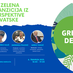 Održano javno predavanje EU ZELENA TRANZICIJA IZ PESRPEKTIVE HRVATSKE