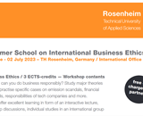 Summer School on International Business Ethics