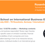 Summer School on International Business Ethics
