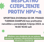 Cijepljenje protiv HPV-a za studente Sveučilišta u Splitu