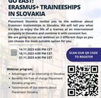 Webinar about Erasmus traineeships in Slovakia