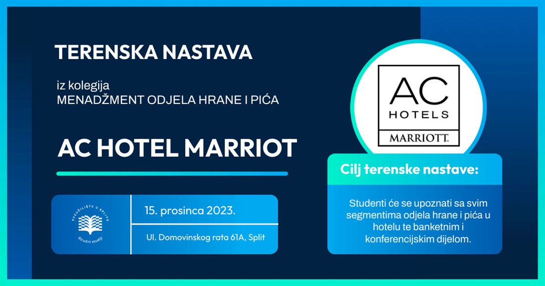 Terenska nastava - AC Hotel Marriot Split
