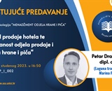 Gostujuće predavanje - Petar Dragičević, dipl.oec.