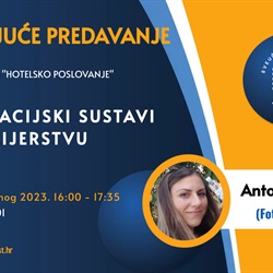 Gostujuće predavanje - Antonija Ordulj