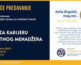 Gostujuće predavanje - Anita Rogošić, mag. oec.