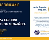 Gostujuće predavanje - Anita Rogošić, mag. oec.