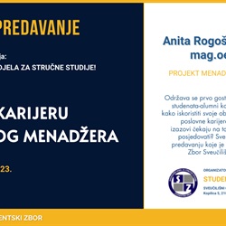 Gostujuće predavanje - Anita Rogošić, mag. oec.