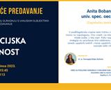 Gostujuće predavanje - Anita Boban, univ. spec. oec. (ZABA)
