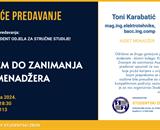 Gostujuće predavanje Tonija Karabatića, mag.ing.elektrotehnike, na temu "Znanjem do zanimanja Asset menadžera"