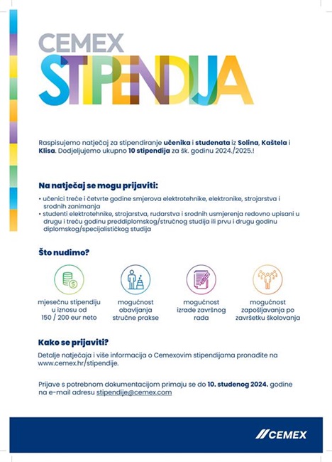 Cemex Stipendije 2024/2025