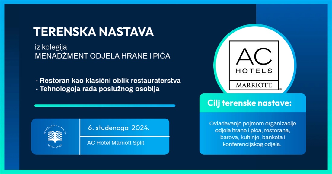 Terenska nastava - AC Hotel Marriott Split
