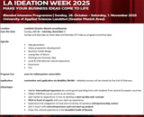 Poziv studentima za prijavu na kratkoročnu mobilnost Blended Intensive Programme Landshut LA IDEATION WEEK 2025