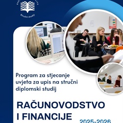Poziv na upis Programa za stjecanje uvjeta za upis na stručni diplomski studij Računovodstvo i financije
