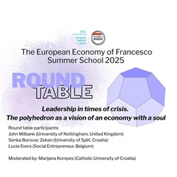 Sudjelovanje naše profesorice na European Summer School “The Economy of Francesco”