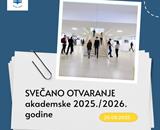 Svečano otvaranje akademske 2025./2026. godine