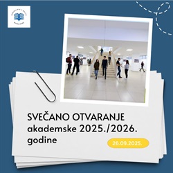 Svečano otvaranje akademske 2025./2026. godine