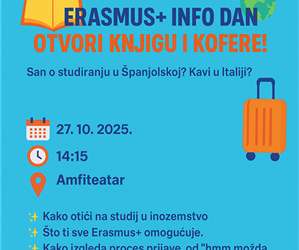 🌍 ERASMUS+ INFO DAN — OTVORI KNJIGU I KOFERE! ✈️