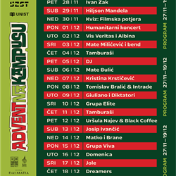 Ravnatelj Studentskog centra Ivan Žižić studentima kolegija Poslovno vođenje prepustio vođenje Adventske kućice na Kampusu