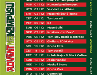 Ravnatelj Studentskog centra Ivan Žižić studentima kolegija Poslovno vođenje prepustio vođenje Adventske kućice na Kampusu