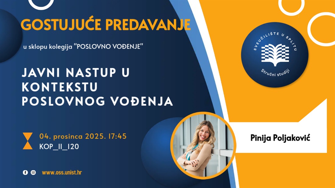 Gostujuće predavanje - Pinija Poljaković