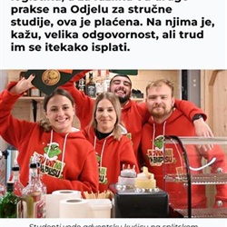 Portal srednja.hr objavio članak o angažmanu naših studenata na Adventu na Kampusu!