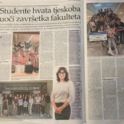 Slobodna Dalmacija objavila članak o međunarodnom istraživanju naših profesorica!