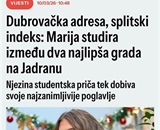 Dalmatinski portal objavio članak o našoj studentici Mariji Jarak
