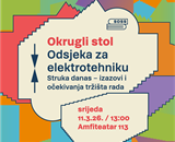 TJEDAN STRUKE 2026: Okrugli stol Odsjeka za elektrotehniku