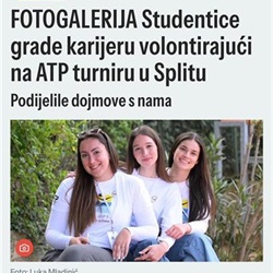 Studentice kolegija Menadžment događaja u organizaciji ATP turnira Split Open Jolly Autoline!