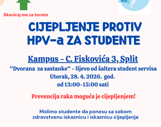 Cijepljenje protiv HPV-a za studente