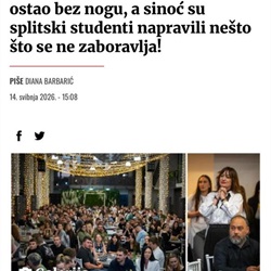 Slobodna Dalmacija i Universitas o humanitarnom kvizu studenata