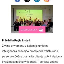 Sveučilišne novine Universitas objavile intervju s našom kolegicom