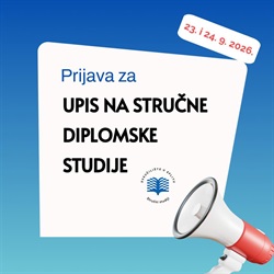 NAPUTAK ZA PRIJAVU ZA UPIS NA STRUČNE DIPLOMSKE STUDIJE