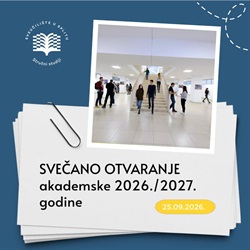 Svečano otvaranje akademske 2026./2027. godine