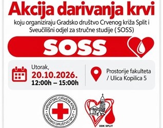 🩸 OBAVIJEST O AKCIJI DOBROVOLJNOG DARIVANJA KRVI