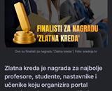 Profesorica Odjela za stručne studije u finalu za nagradu Zlatna kreda!