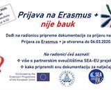 Radionica o pisanju prijave za Erasmus mobilnost studenata